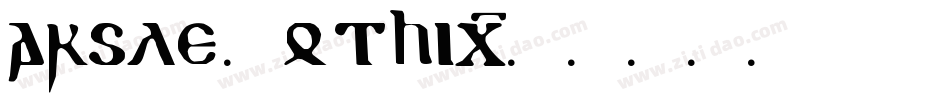 Arsle Gothic字体转换